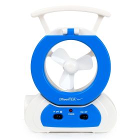 Desk Cooling Fan With 180Degree Adjustable LED Lamp Baby Stroller Fan Emergency Flashlight Torch For Household Camping Traveling