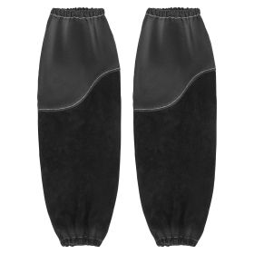 VEVOR Flame Resistant Welding Work Sleeve Heavy Duty Cowhide Leather & FR Cotton