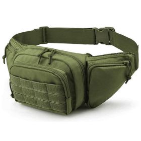 Tactical Fanny Pack For Men Concealed Carry Bag Military Waist Bag Traveling Waist Pouch with Adjustable Strap Quick Release for Camping Hiking (Option: HolsterPackArmyGreen)