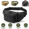 Tactical Fanny Pack For Men Concealed Carry Bag Military Waist Bag Traveling Waist Pouch with Adjustable Strap Quick Release for Camping Hiking
