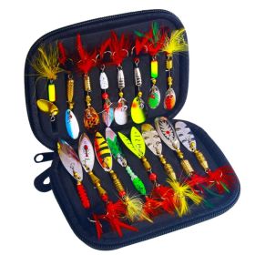Bionic Faux Fishing Lures Set with metal Hook (Color: Multi-Color, Type: 16Pcs/Set)